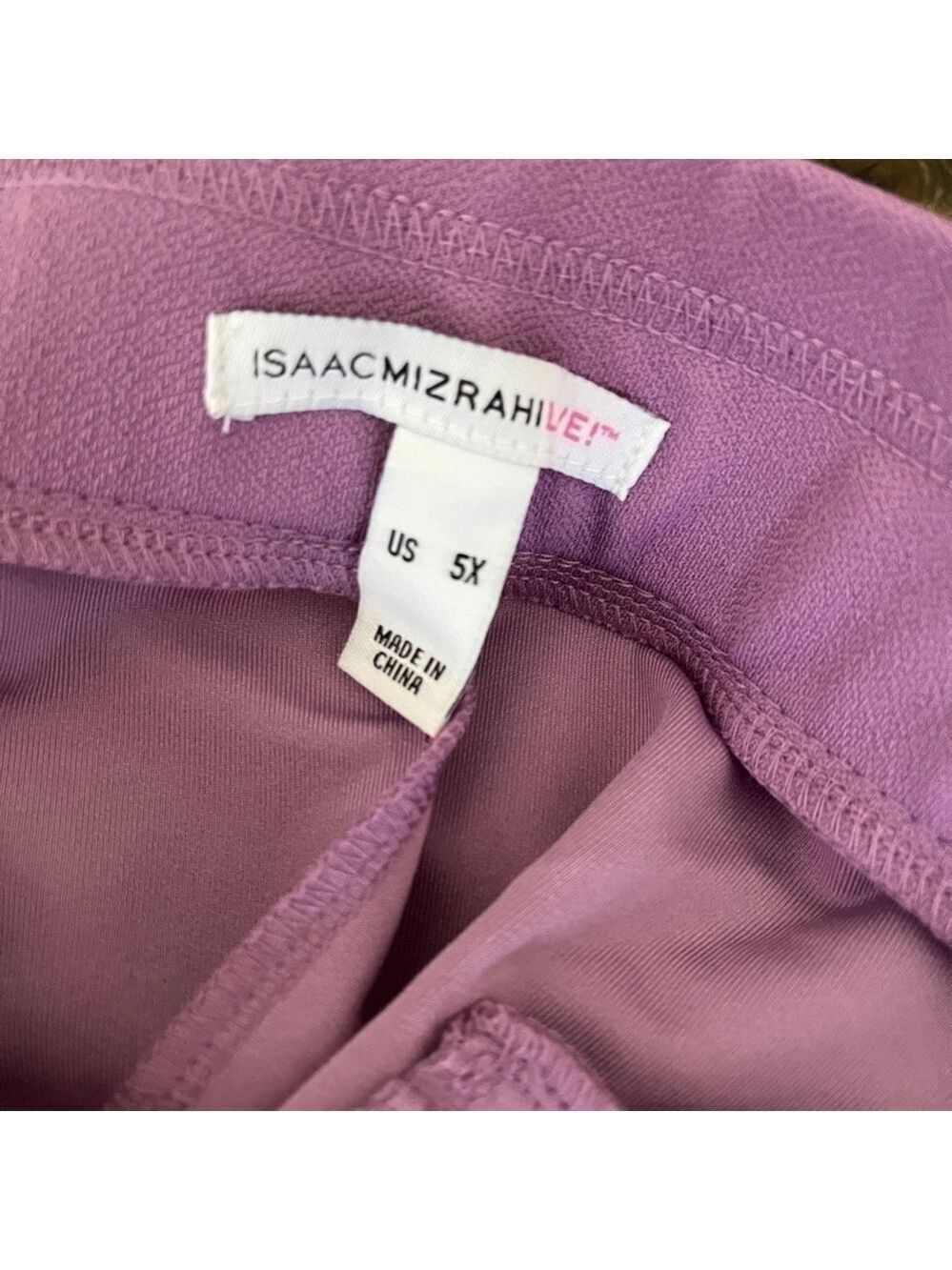 Isaac Mizrahi LIVE Purple Pants 5X - Picture 2 of 8